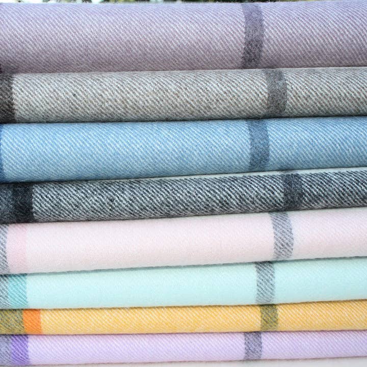 Horizon Stripe Alpaca Throw for wholesale by Choice Alpaca Products