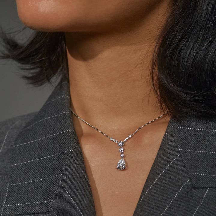 NADRI - Vente Colliers à pendentif - COLLIER HALLE CZ SHORT Y