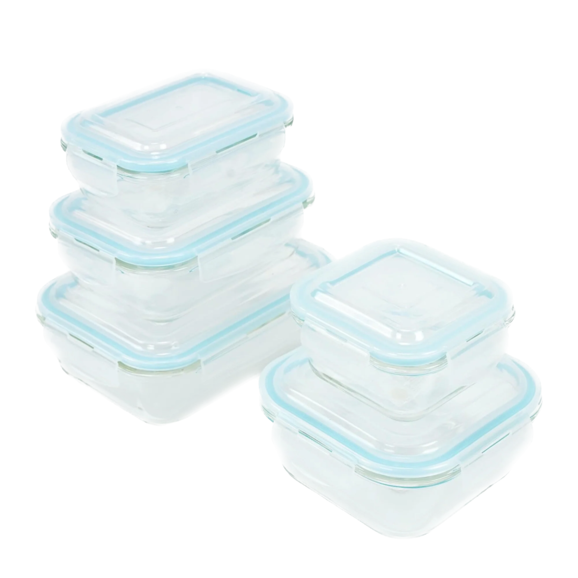 Dura Living LLC - Wholesale Food Storage Container - 10-Piece Glass Food Storage Containers with Airtight Locking Lids (5 Containers + 5 Lids)4