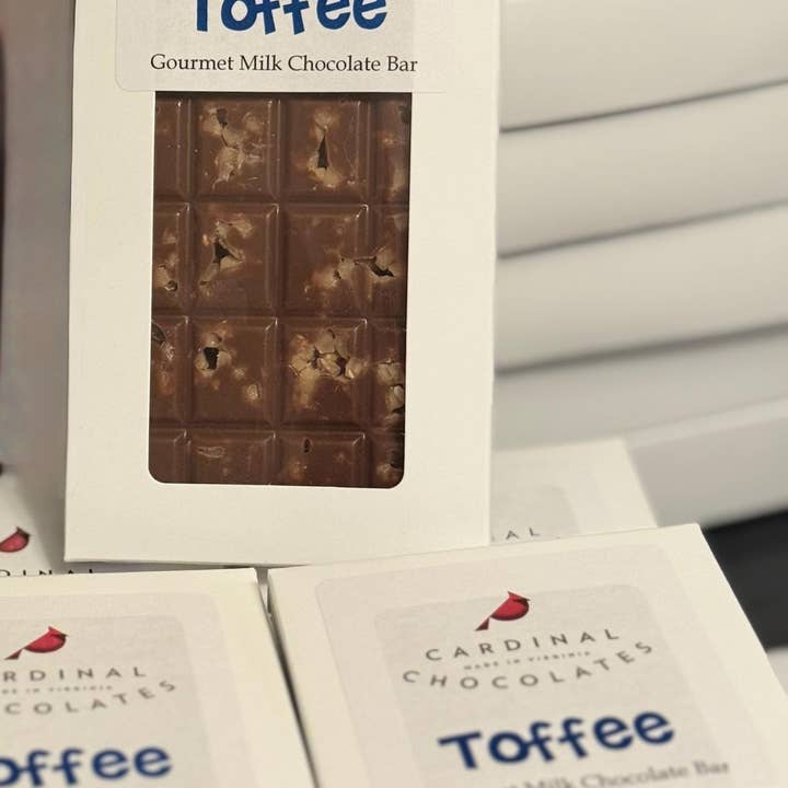 Cardinal Chocolates - Wholesale Chocolate Bar - Gourmet Toffee Chocolate Bar in Milk or Dark Chocolate1