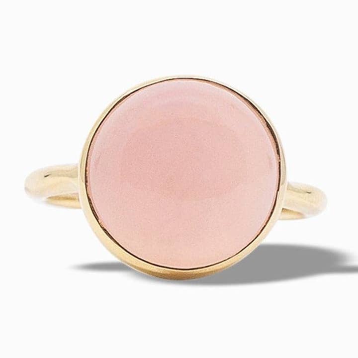 Rainbow Ring in Pink Chalcedony for wholesale by Laura Foote Designs