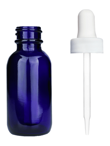 Best Bottles - Wholesale Essential Oil Holder - Boston Round Blue Bottle - 30ml (Multiple Dropper Colors)5