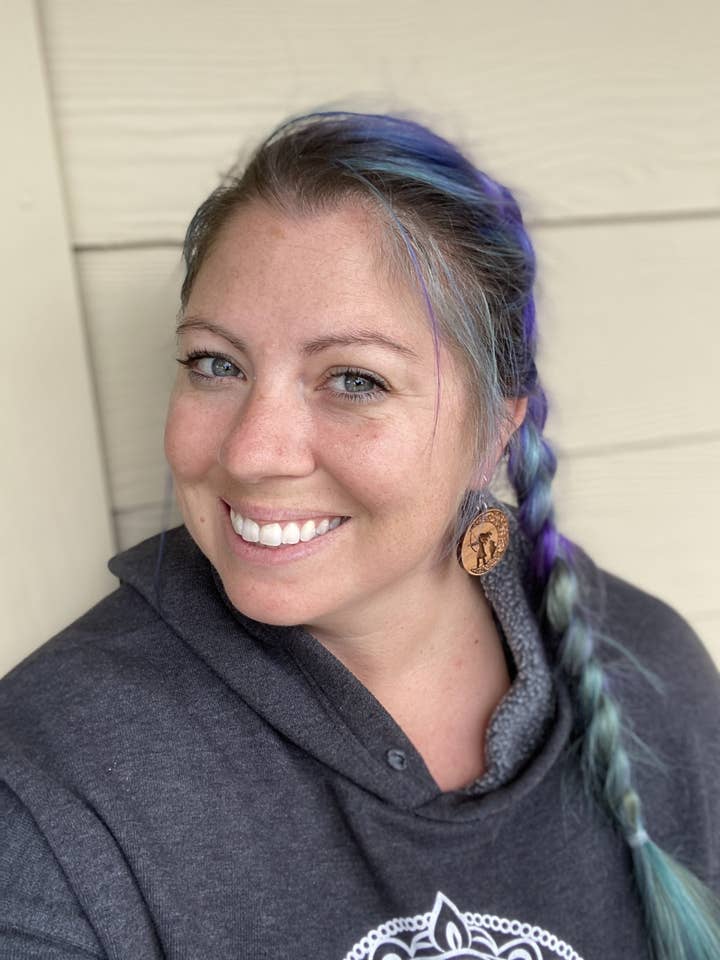 Yoga Jewelry | Artemis Goddess Wooden Earrings for wholesale by Violet Lotus