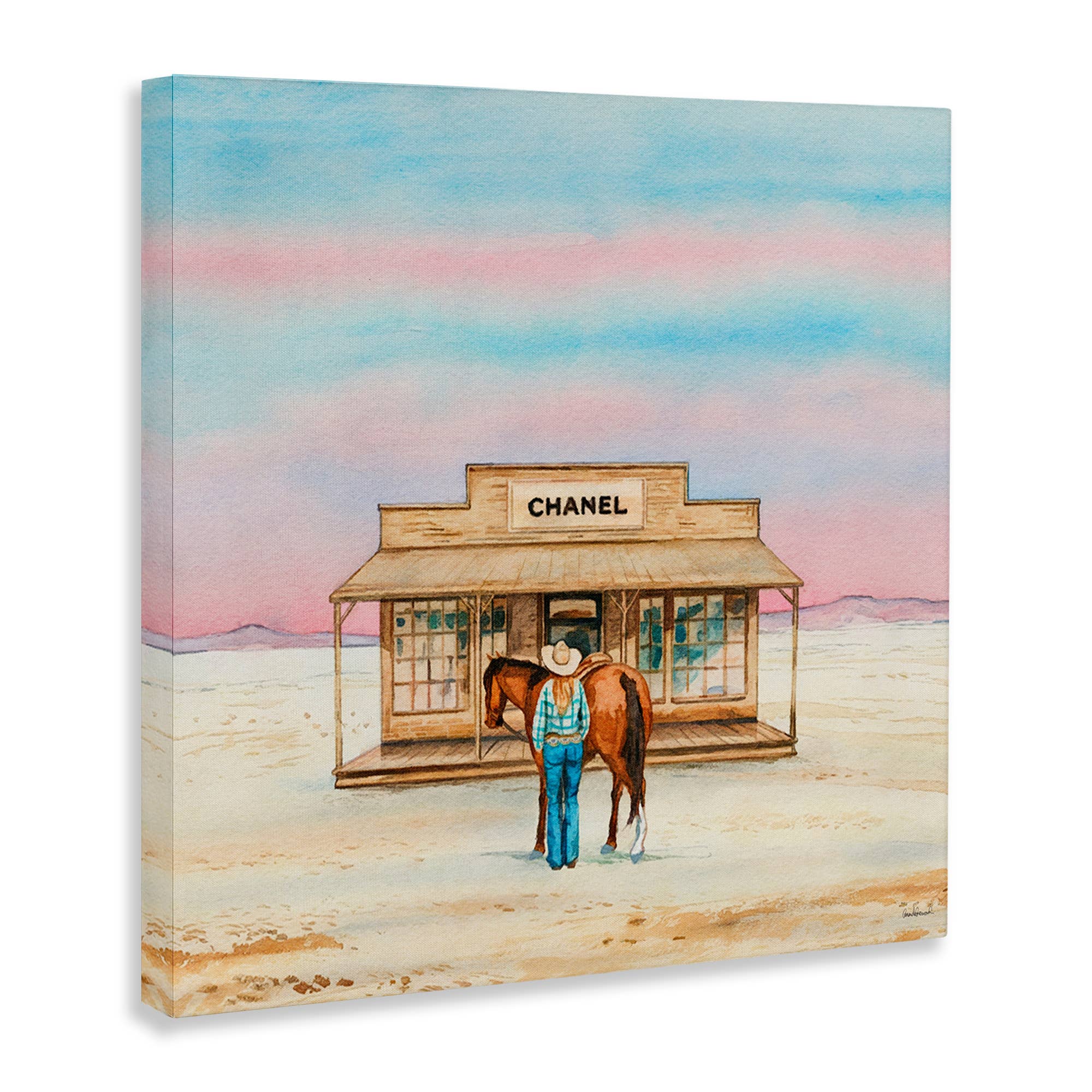 Stupell Industries - Wholesale Wall Sign - Glam Shopping in Desert - Unframed Wall Art10