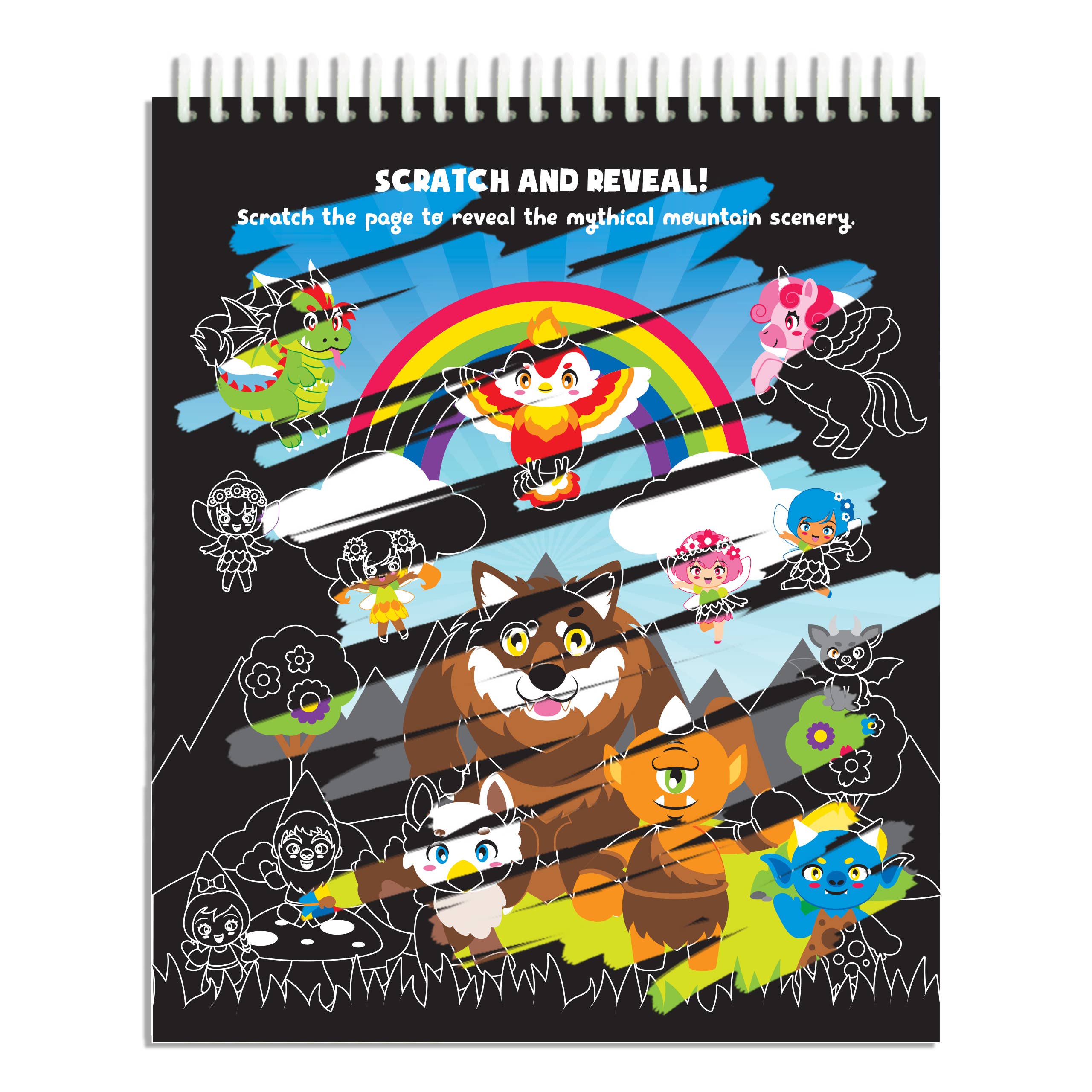 Scentco, Inc - Wholesale Coloring & Activity Book - Kids & Baby - Scratch That - Mythical Monsters1