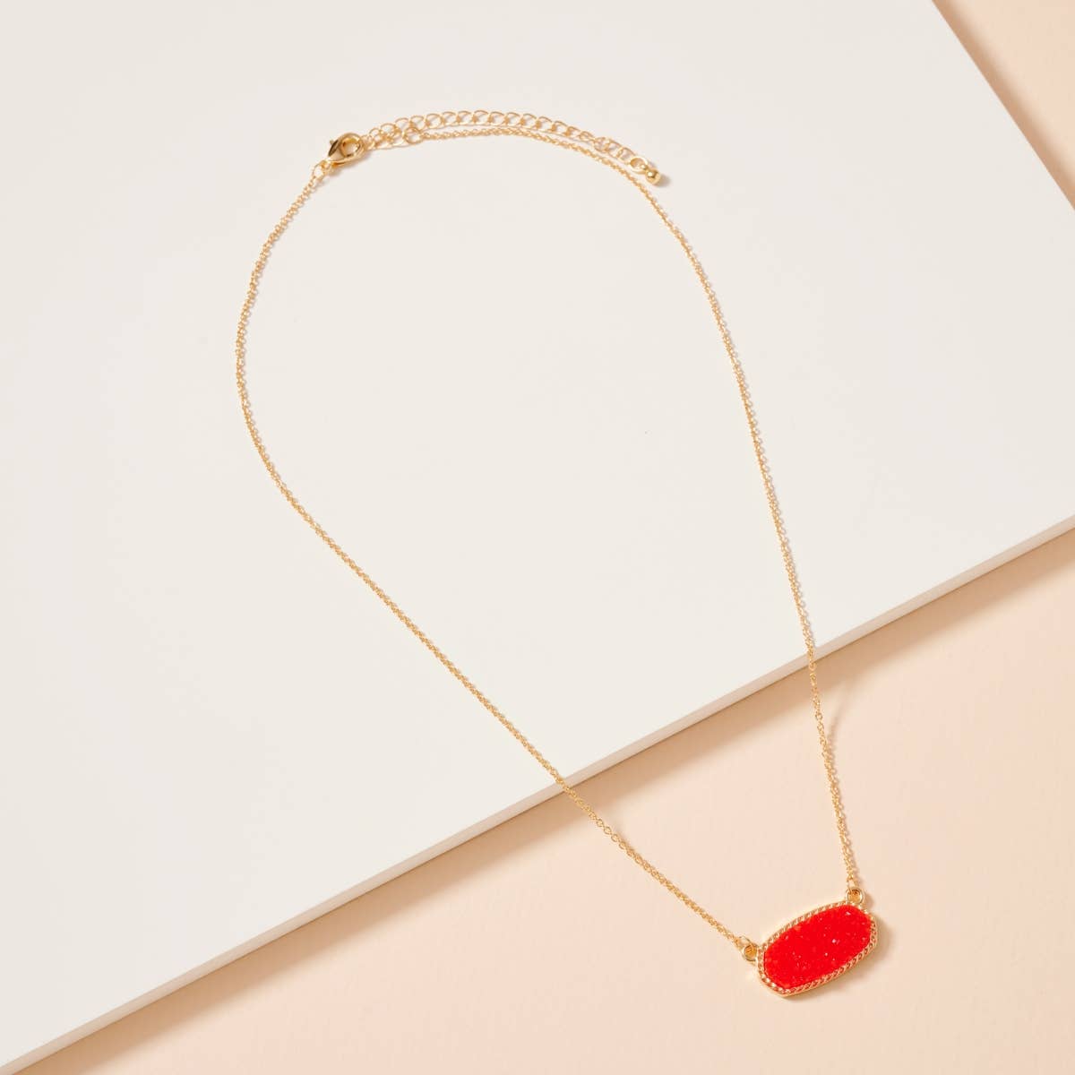 Lilla Haven - Wholesale Pendant/Charm Necklace - Druzy Stone Charm Short Necklace11