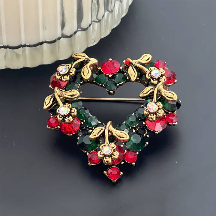 Wrapables.com - Wholesale Brooch - Wrapables Christmas Crystal Rhinestone Brooch Pin19