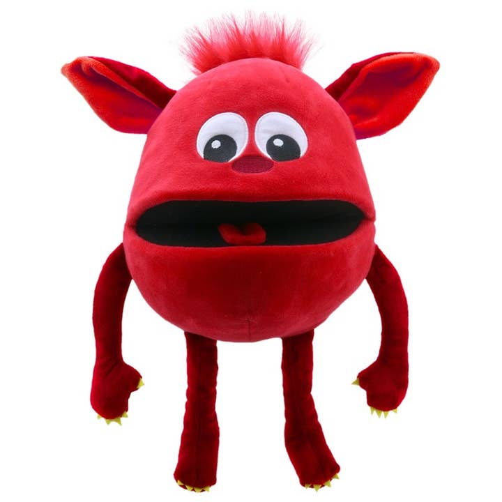 Baby Monster Hand Puppet - Red for wholesale by The Puppet Company (US)
