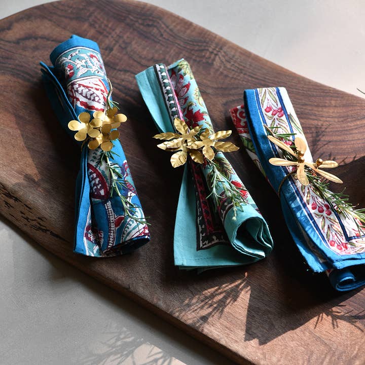 Maison Lilo - Wholesale Napkin Ring - Assorted brass napkin rings2