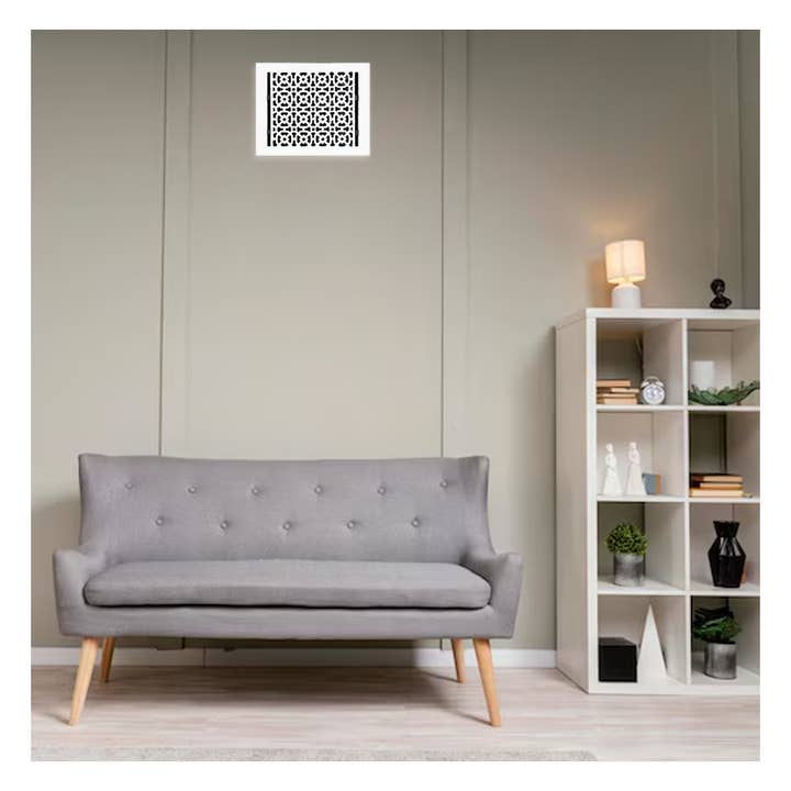 Évent d'alimentation en air de 13 po x 13 po avec persienne amovible en acier pour la vente par Registers and Hardware Hub Inc.