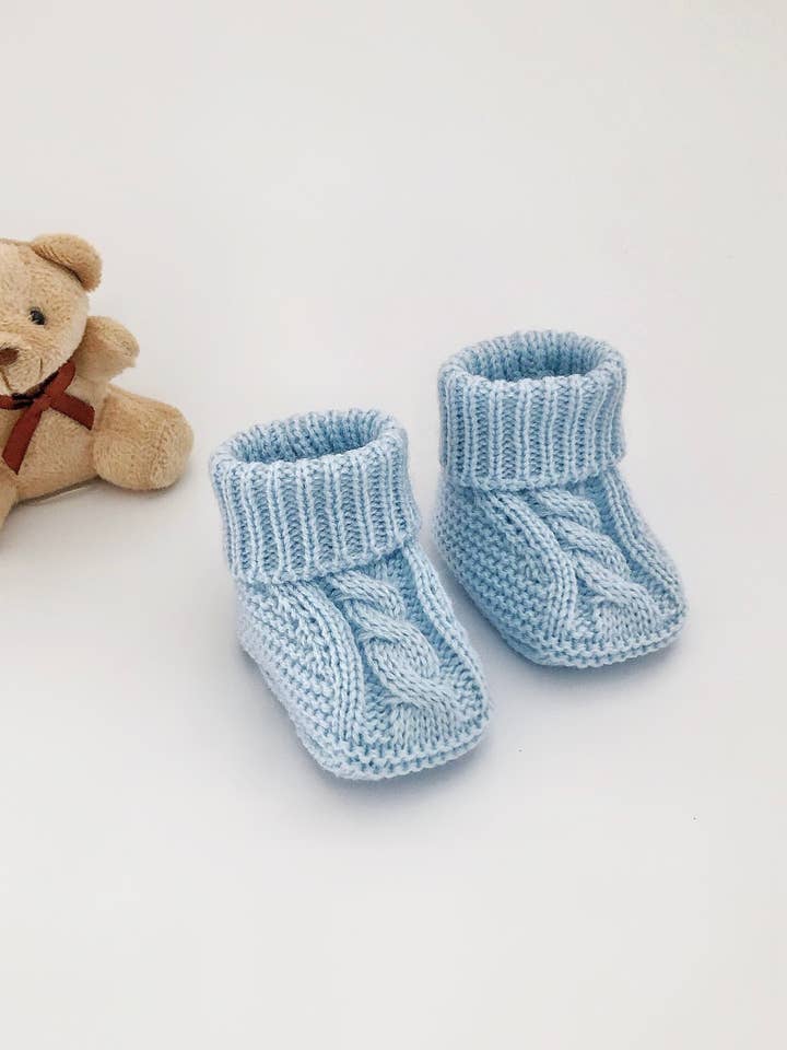 Unisex gehaakte babylaarsjes voor douche/doopcadeau #4 voor wholesale door Honey Art and Nature