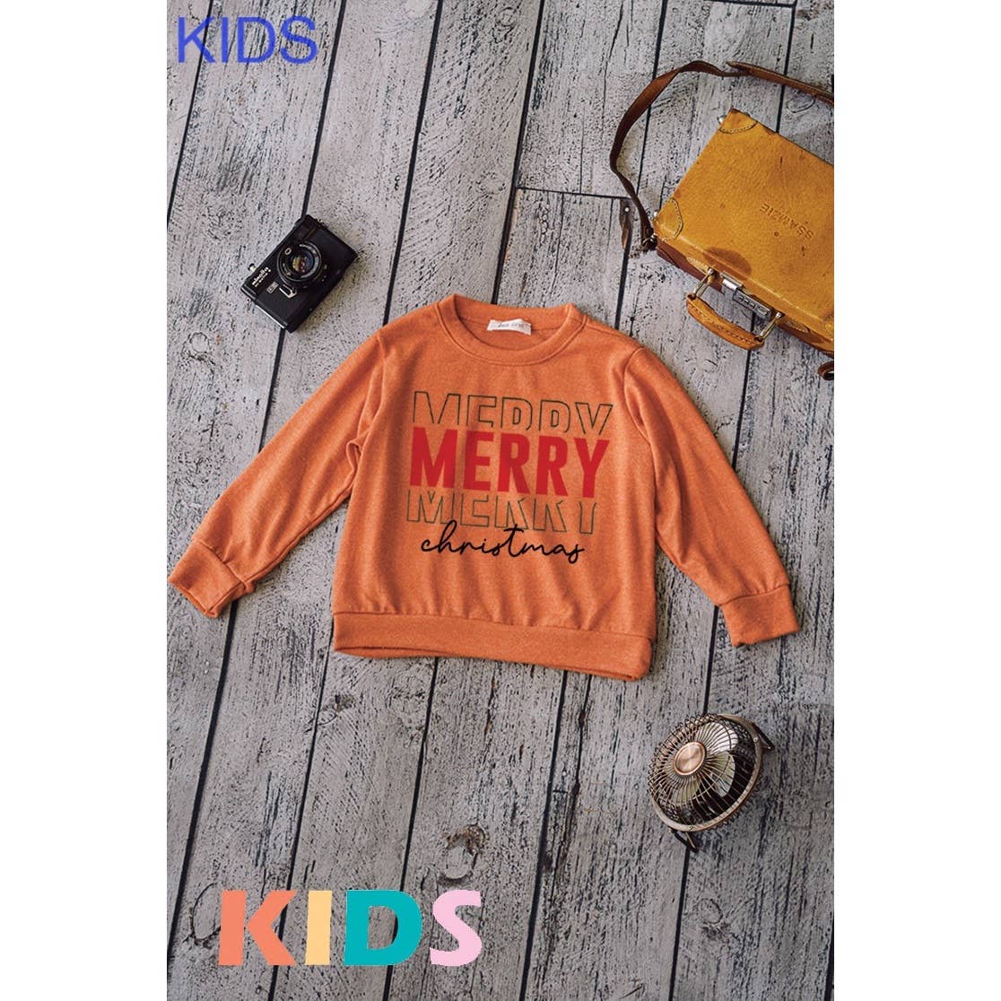 Phil Love - Wholesale Sweatshirt - Kids - Kids Christmas merry merry print Soft Sweatshirt7