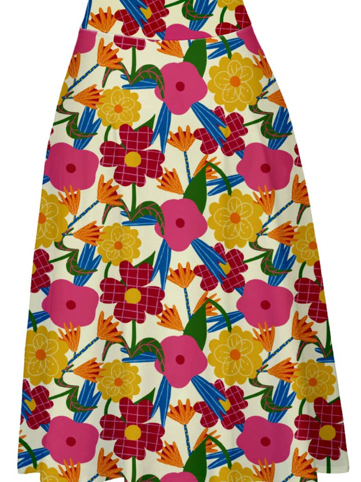 222047 | Ava | Swing Skirt With Pockets for wholesale by Miss Lulo