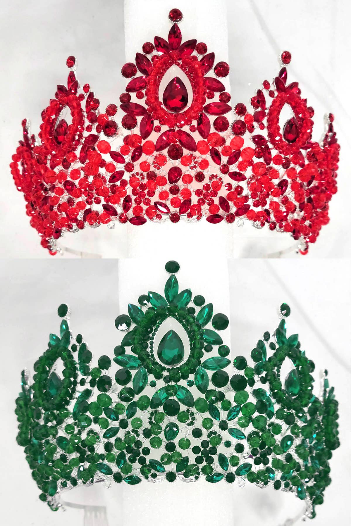 Chicas - Wholesale Tiara - Women's - Metal tiara with crystal balls and jewel rhinestones HT96244