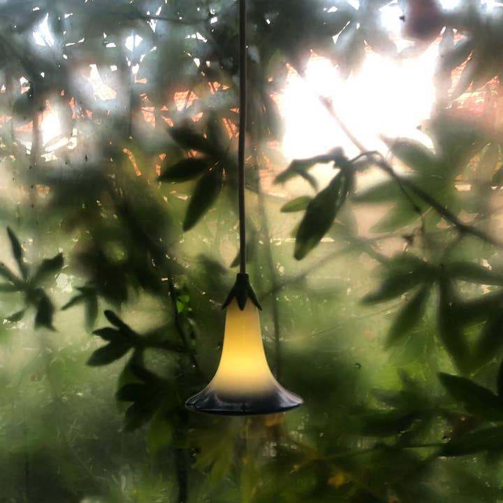 Morning Glory Porcelain Lamp- INDIGO BLUE for wholesale by lilibo