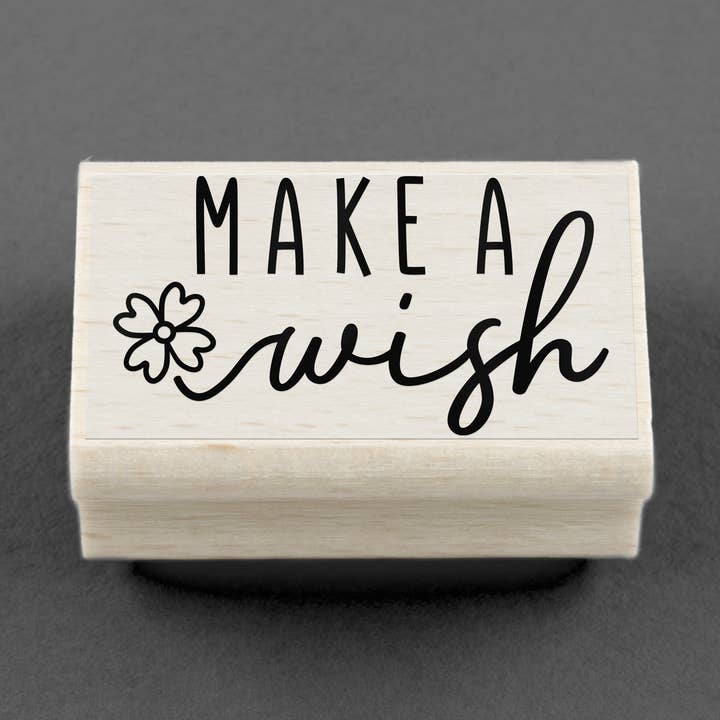 Stempel Make A Wish 45 x 25 mm for engroshandel hos Merry and Bright