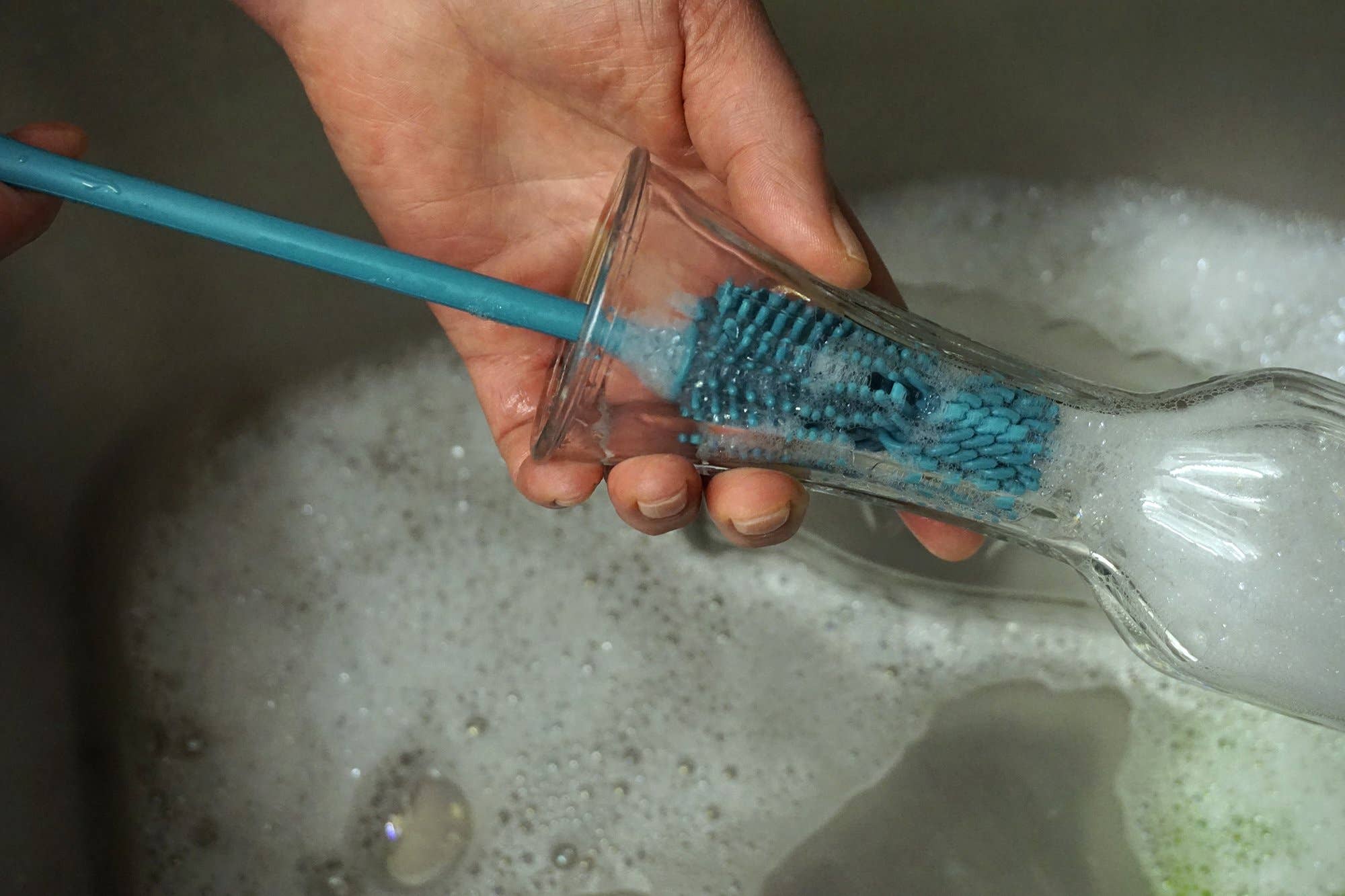 RSVP International - Wholesale Cleaning Brush - Silicone Bottle Brush - Turquoise8