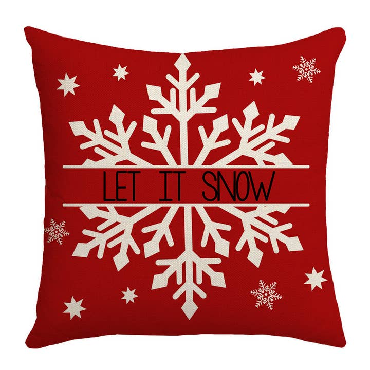ACCITY - Wholesale Throw Pillow Cover - CHRISTMAS TREE SNOWFLAKE HOME PILLOWCASE_CWMM1381