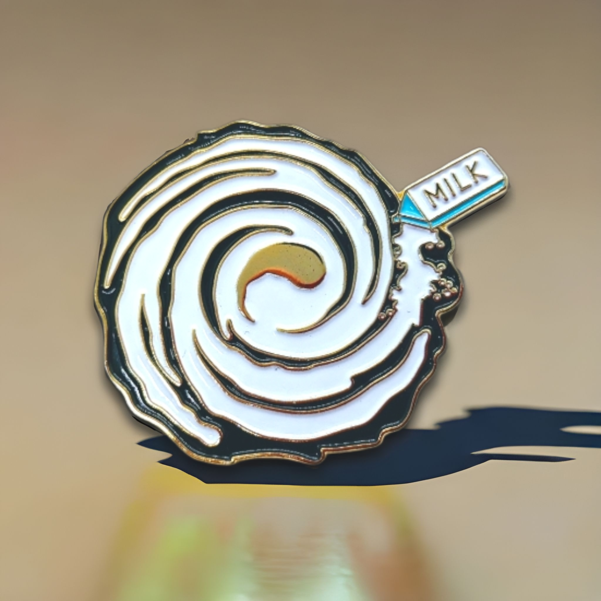 PINtelligentsia - Wholesale Lapel Pin/Button - Milky Way Enamel Pin - "Whole Milk-y Way" Funny Pun Pin!1