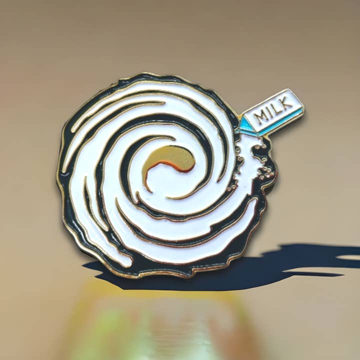 PINtelligentsia - Wholesale Lapel Pin/Button - Milky Way Enamel Pin - "Whole Milk-y Way" Funny Pun Pin!1