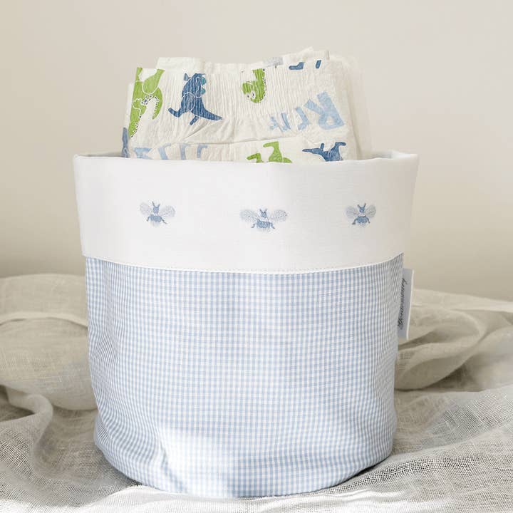 Baby Vanity Holder With Blue Bee for wholesale by Gordonsbury