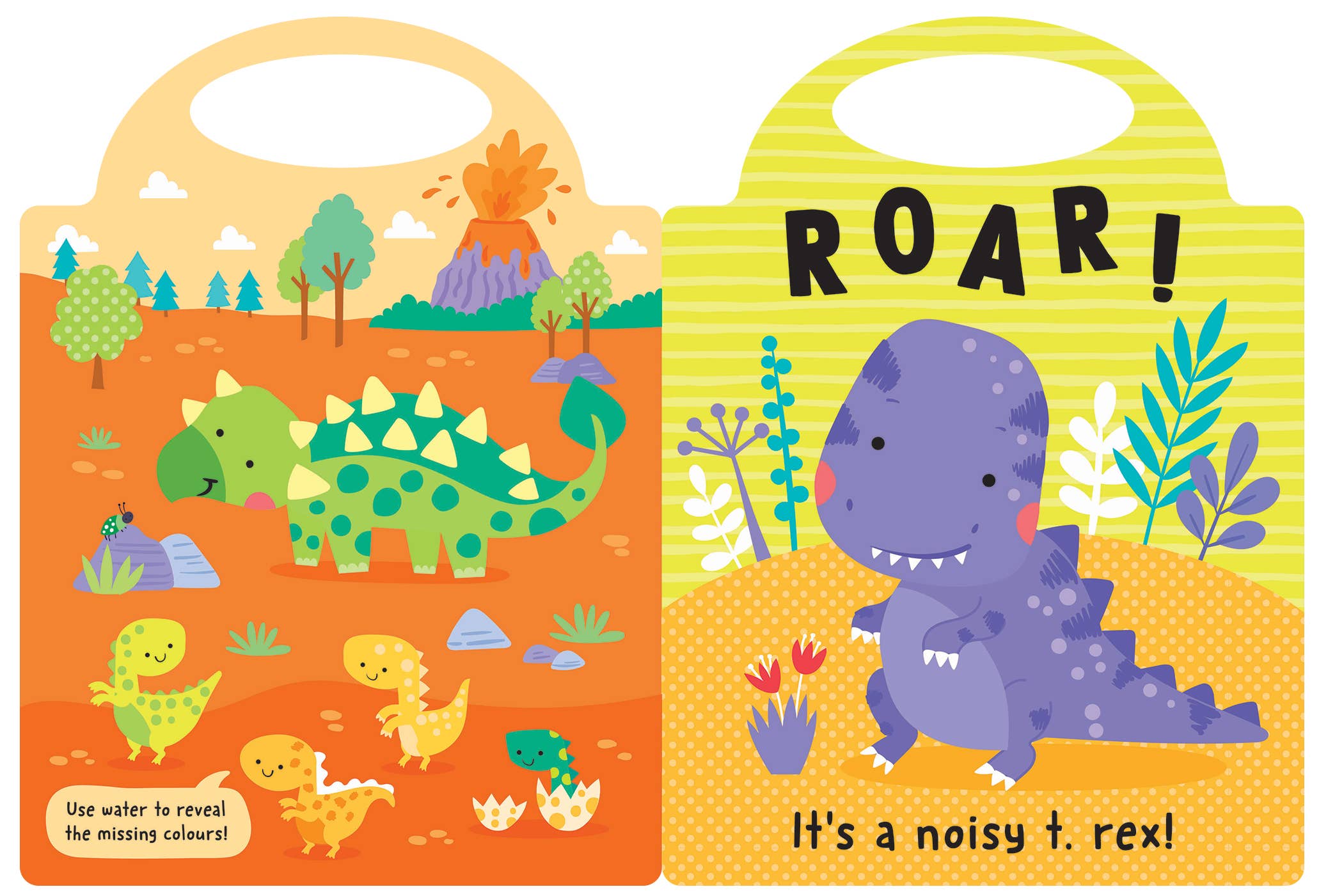 Robert Frederick Ltd - Wholesale Coloring & Activity Book - Kids & Baby - Magic Painting Board Book - Dinosaurs1