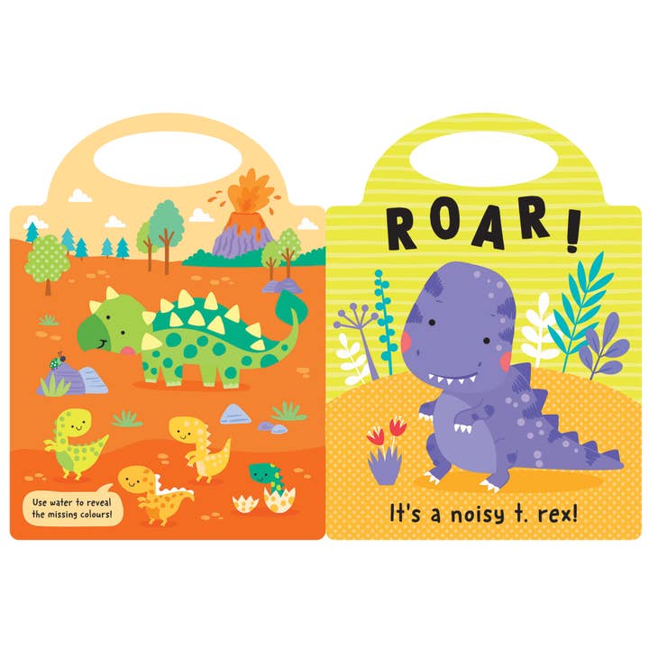 Robert Frederick Ltd - Wholesale Coloring & Activity Book - Kids & Baby - Magic Painting Board Book - Dinosaurs1