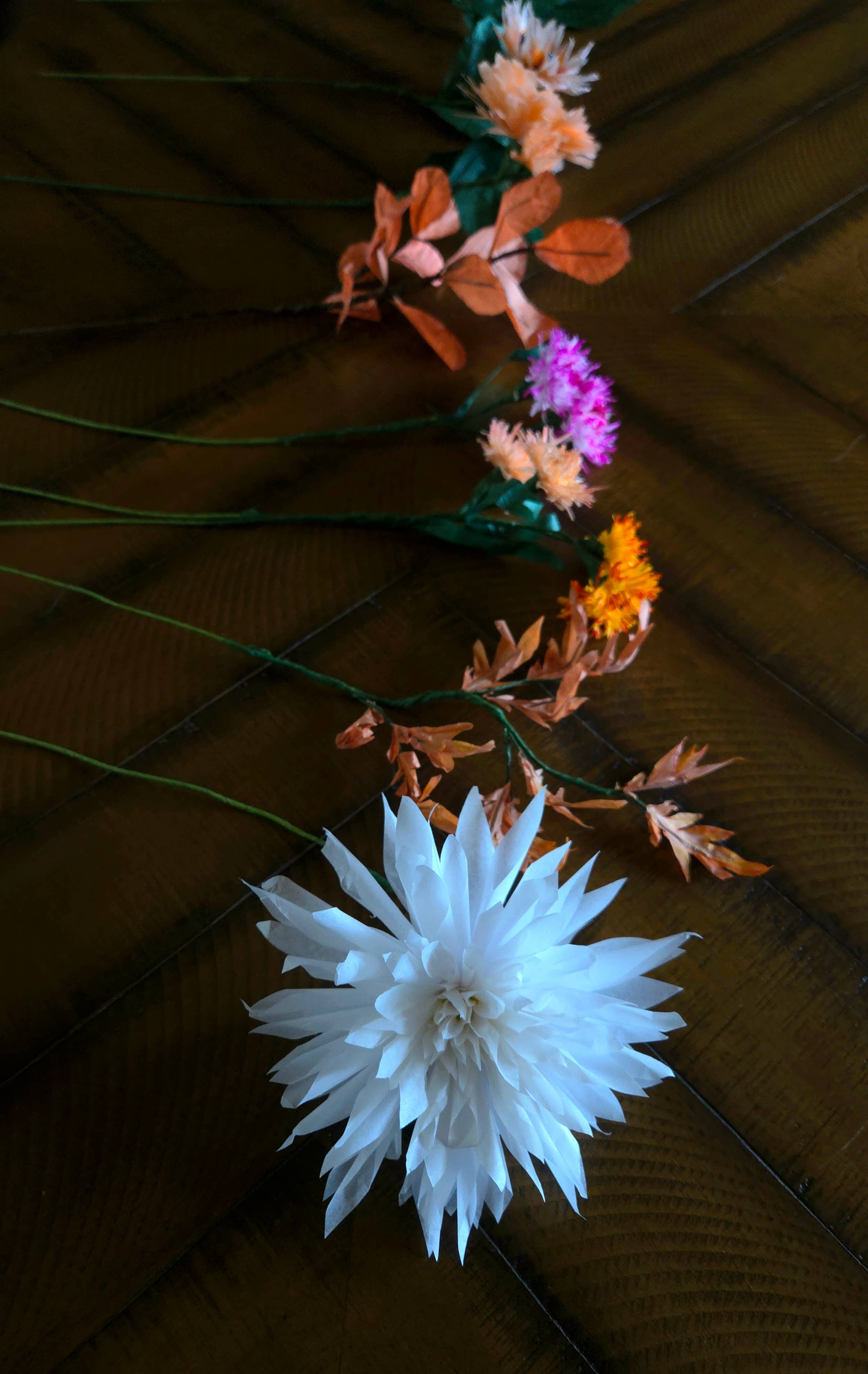 Beautiful Things By Bec - Vendita all'ingrosso Fiori finti - Fiori di paglia di carta, fiori autunnali3