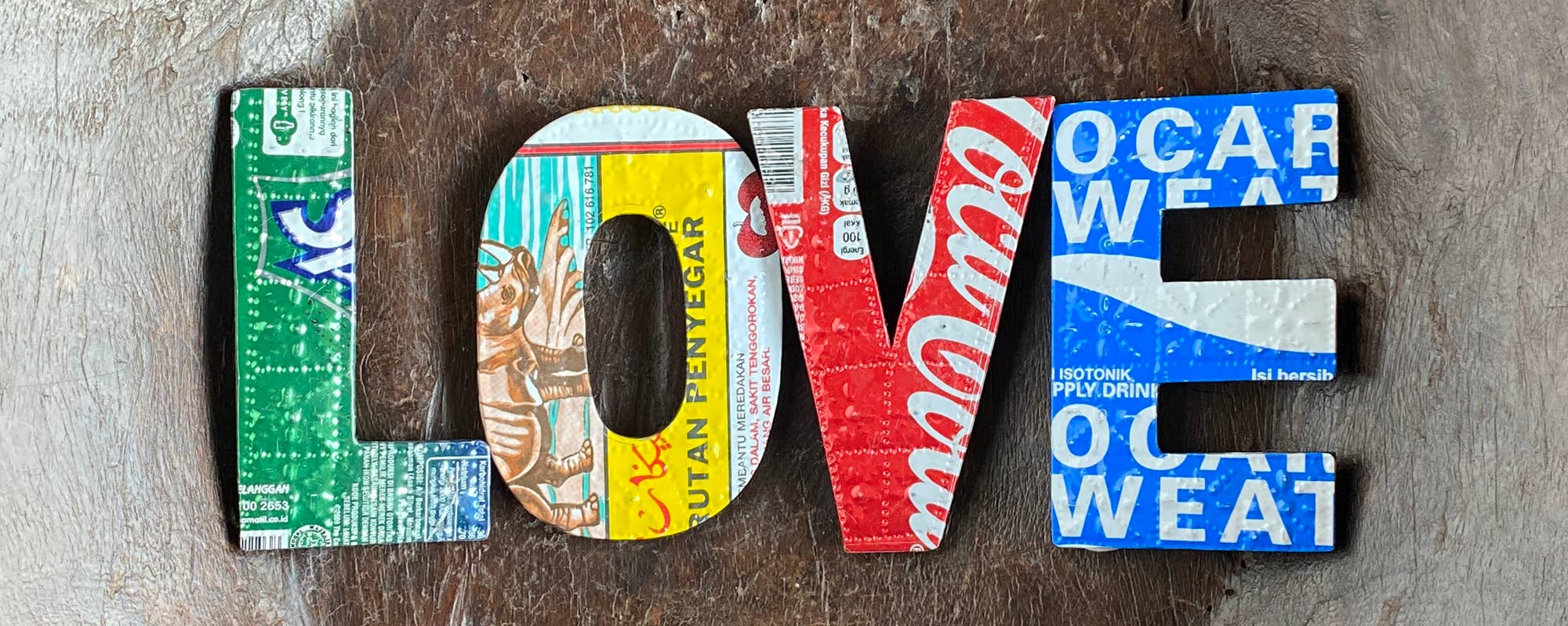 Tesoros Trading Company - Wholesale Wall Accent - LOVE Letters - Recycled Metal, Indonesia2