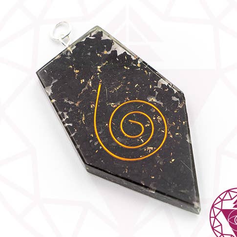 Orgonite Shungite Pendant - Mushroom for wholesale by Tenda Mística