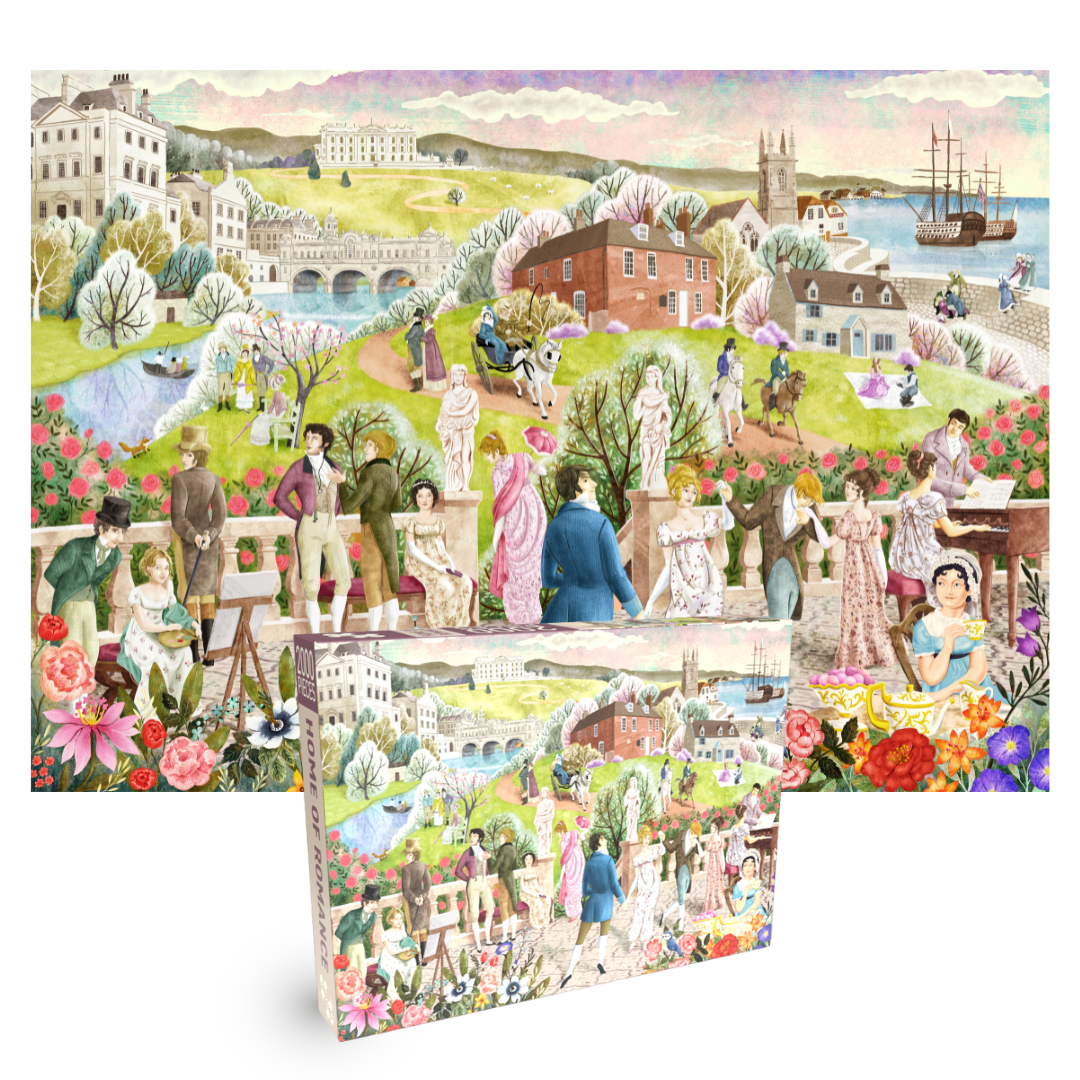 Penny Puzzle - Wholesale Puzzle - Adult - HOME OF ROMANCE 2000 piece JANE AUSTEN jigsaw puzzle1