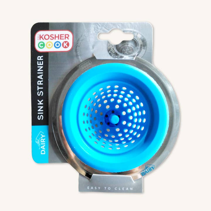 Silicone Sink Strainer - Blue/Dairy for wholesale by Ner Mitzvah