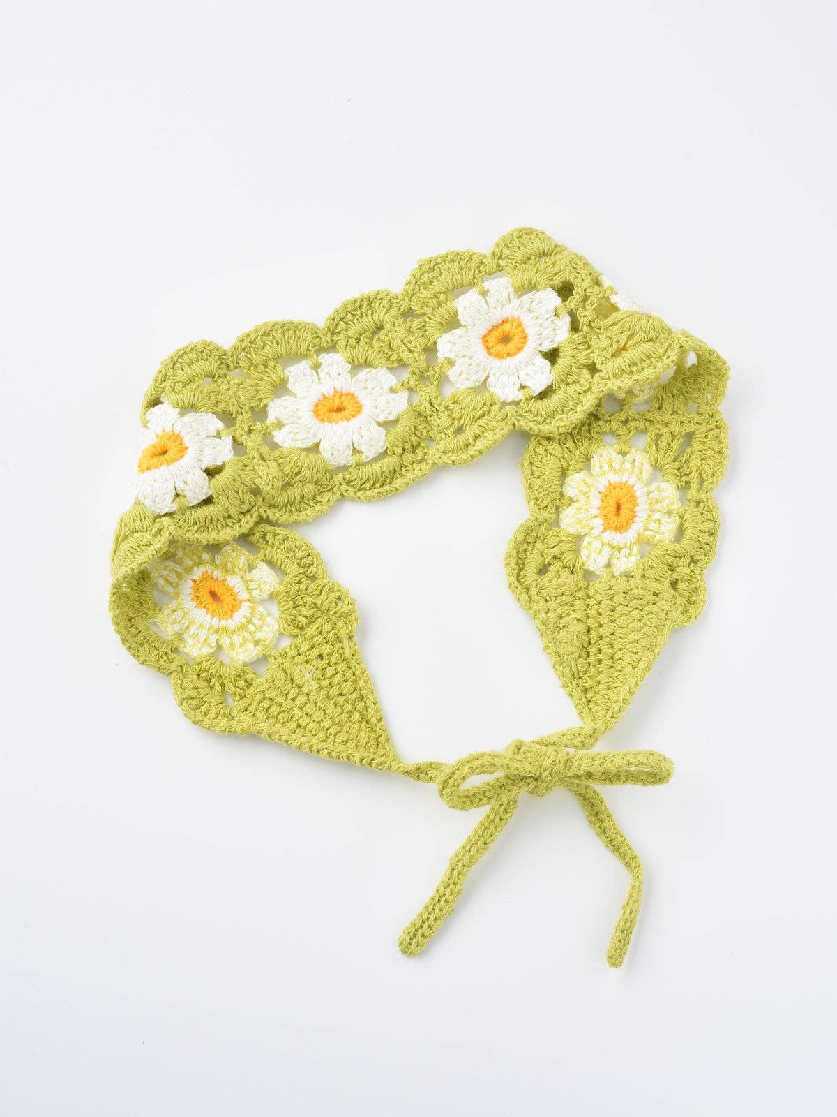 Funkyrel® Atzbranding Limited – Bandana - Mulher por atacado – Haila - Bandolete de Flores em Croché - O Acessório Perfeito para o Verão9