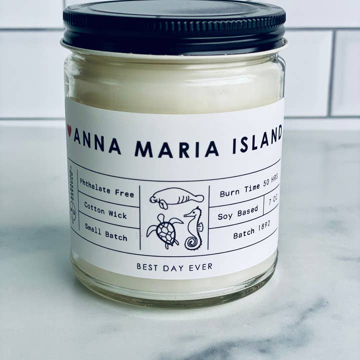 Rambling Caravan - Wholesale Jar/Filled Candle - Anna Maria Island, FL Candle1