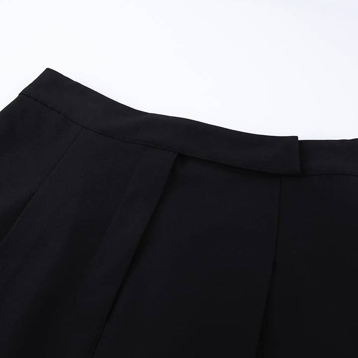 Marayn - Wholesale Pants - Women's - Black WideLeg Trousers High Waist Flowy Modern Fit24