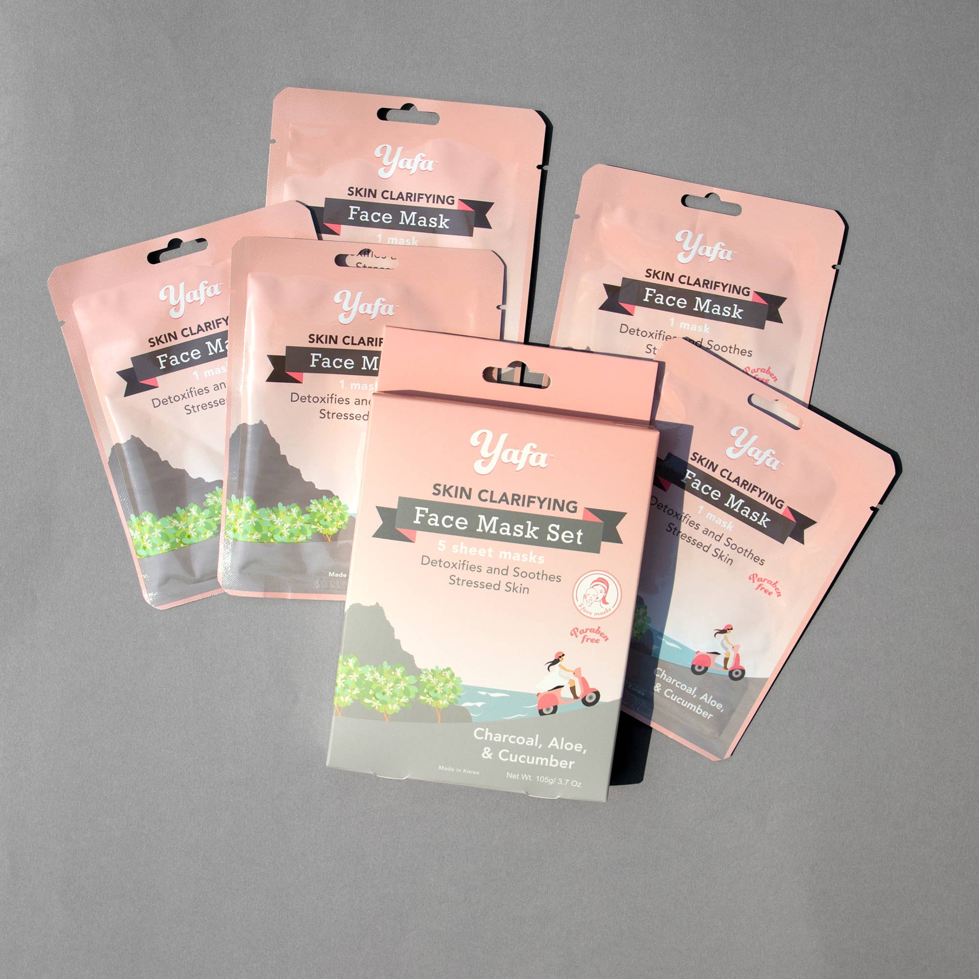 Yafa Beauty - Wholesale Skincare Face Mask - Yafa Charcoal Face Sheet Mask2