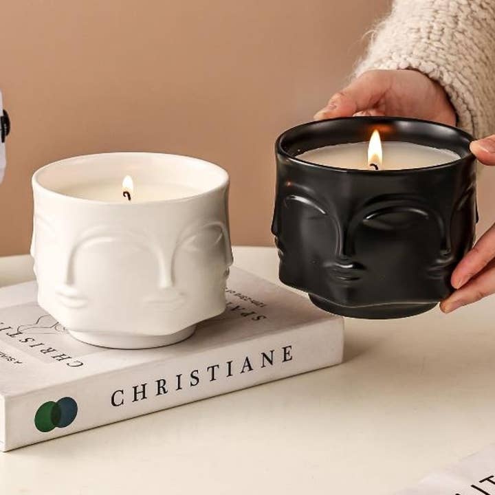 Original Source - Wholesale Jar/Filled Candle - Buddha Lavender-Scented Soy Candle - White0