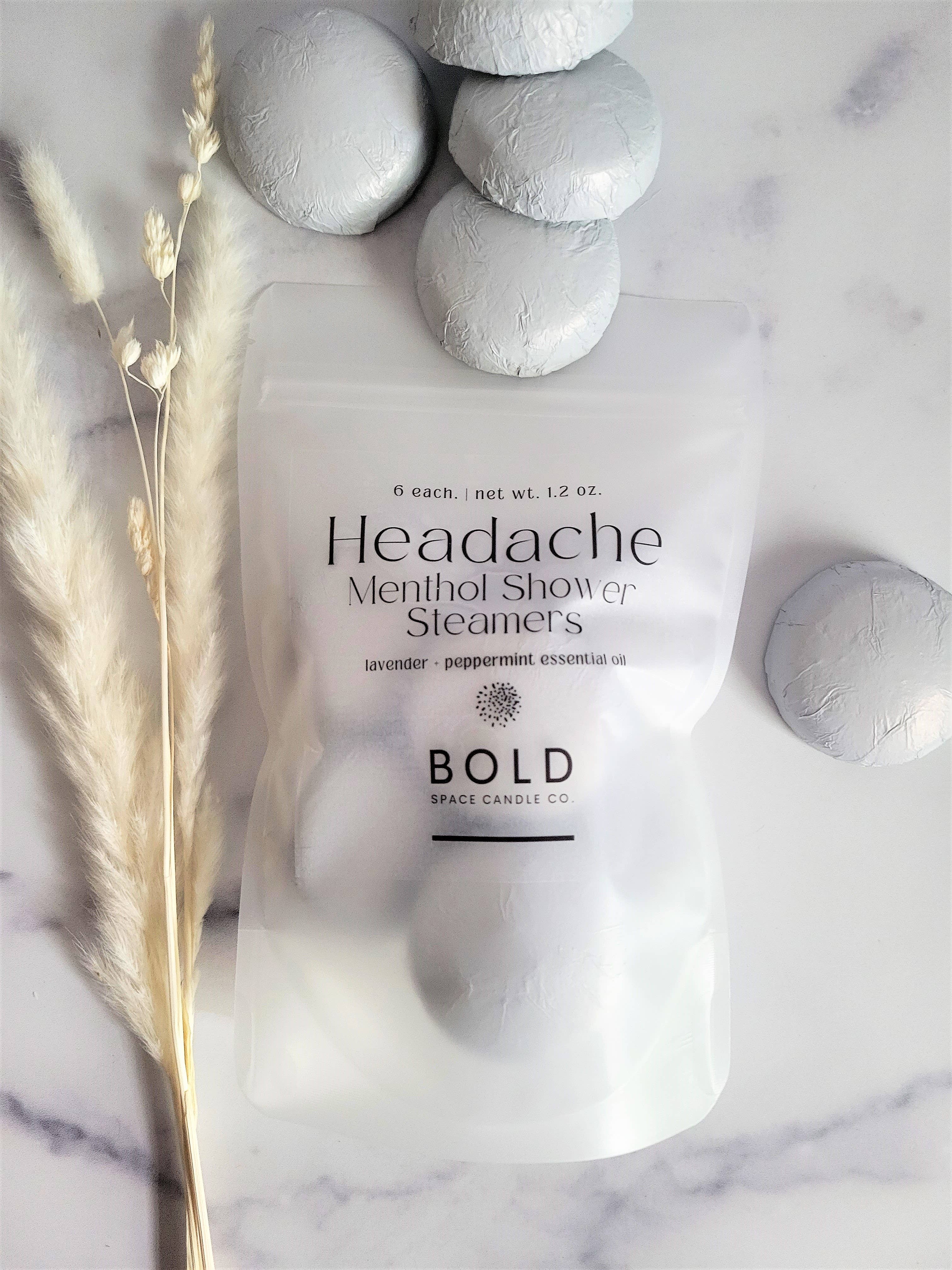 Bold Space Candle Co. – Engroshandel Brusefordamper/bombe – Hovedpineaflastende brusebomber – Lavendel + Pebermynte 6 stk3