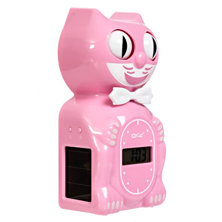 Kit-Cat Klock - Wholesale Alarm Clock - Solar Kit-Cat Digital Alarm Klock – Pink Satin