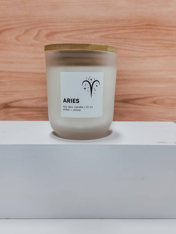Aries Candle for wholesale by Intentional Goods