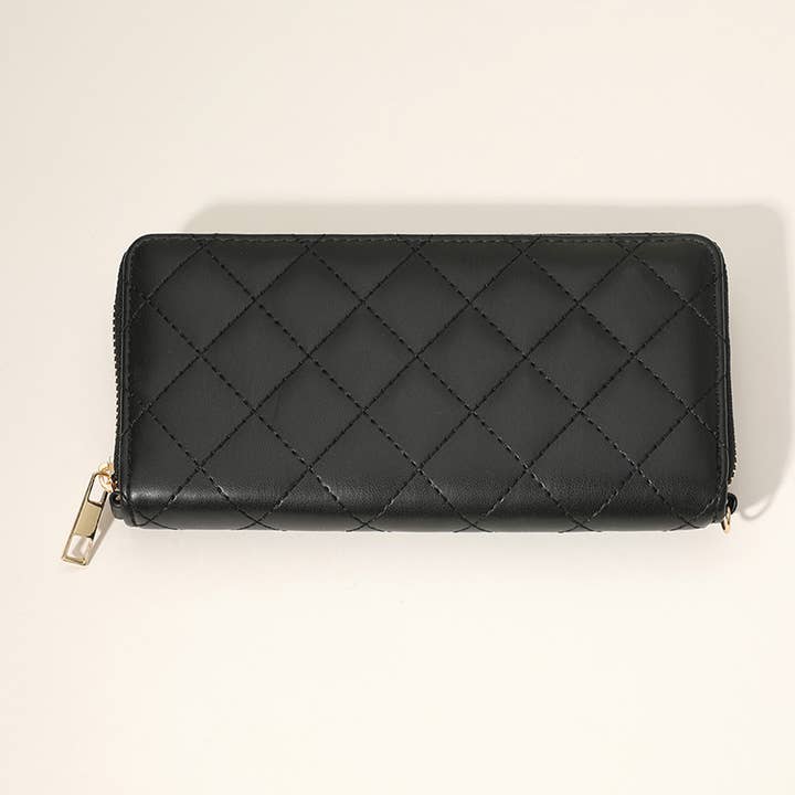 Sensibling Corp. - Wholesale Wallet - Women's - Quilted Faux Leather Long Wallet2
