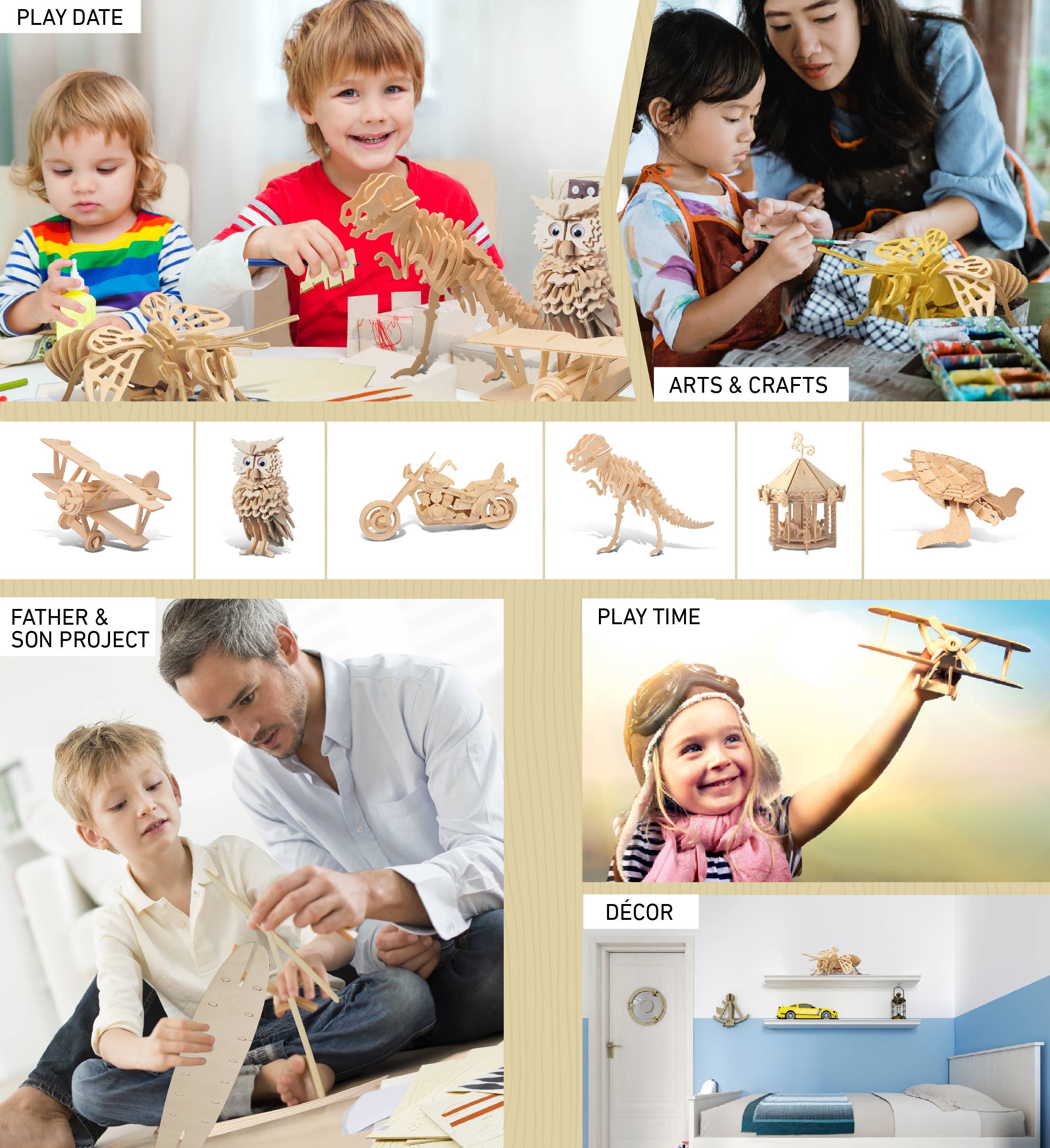 Cota Global - Wholesale Puzzle - Kids - 3D Puzzles - Honeybee4