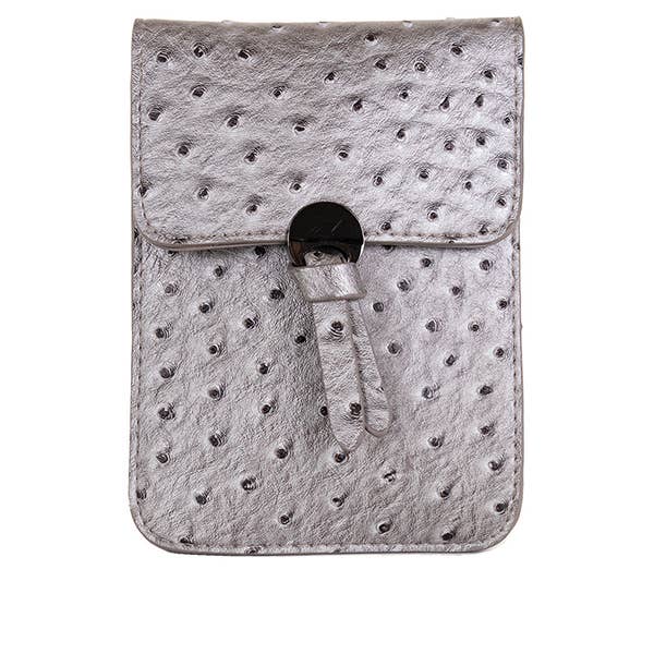 22 Tote - Wholesale Phone Wallet - Women's - Trendy Ostrich Cell Phone Bag