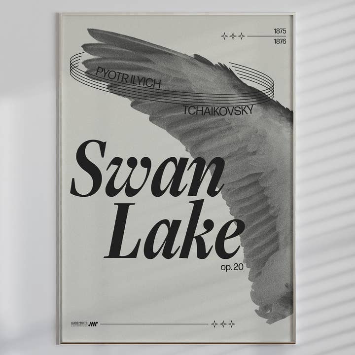 Tchaikovsky's Swan Lake Concert Poster for wholesale by Gliss Prints