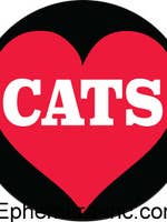 Button-Cats (in Heart) for wholesale by Ephemera