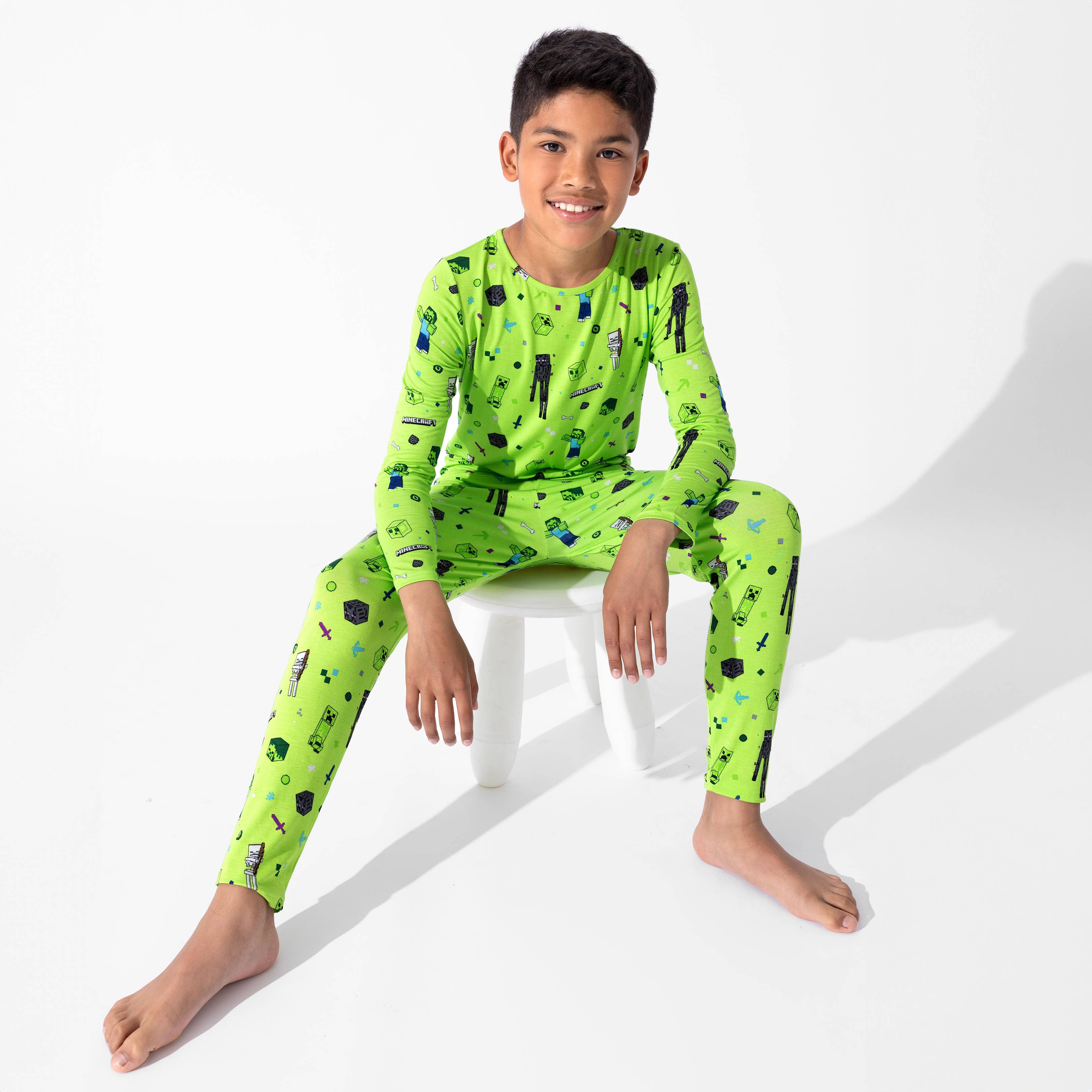 Bellabu Bear - Wholesale Sleepwear Set - Kids - Minecraft Mob Squad Bamboo Kids Pajamas5