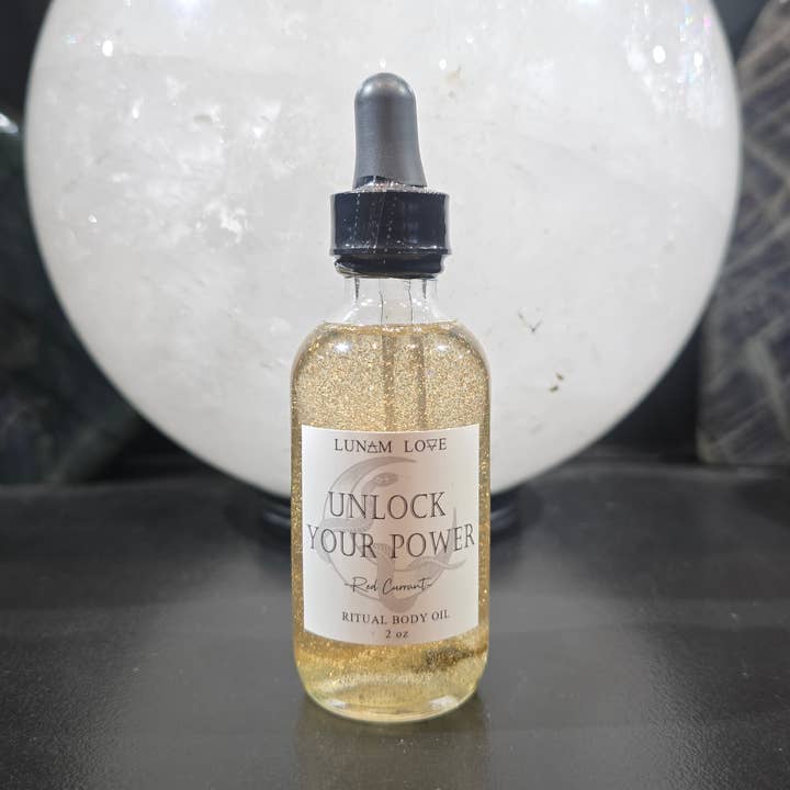 Déverrouillez votre huile corporelle rituelle de puissance pour la vente par Lunam Love