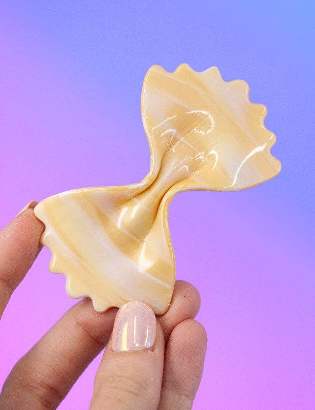 Joanna Behar - Wholesale Barrette - Women's - Farfalle bow tie italian pasta hair barrette4