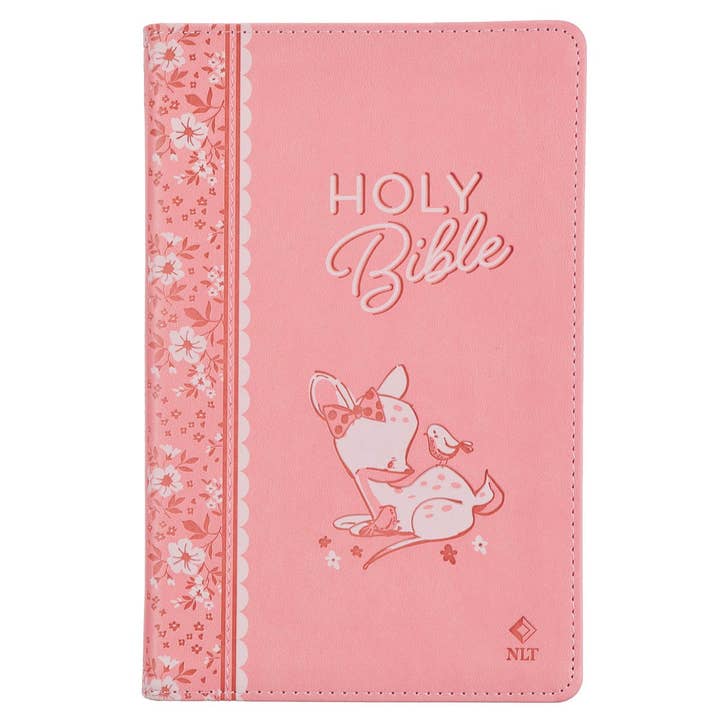 Bible NLT Infant Faux leather, Pink for wholesale by Christian Art Gifts