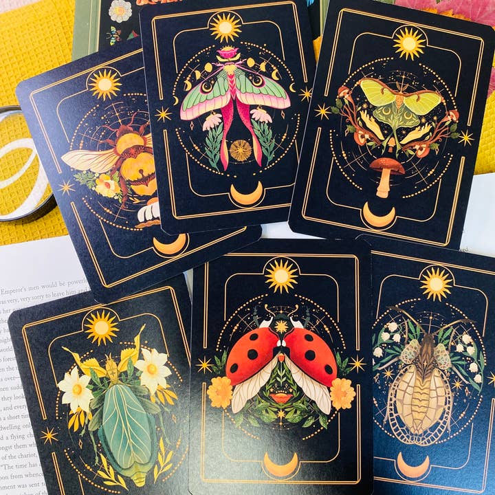 Split Moon Studios - Wholesale Art Print - A Set of Insect Art Prints - A6 Post Card Size - Artprint17